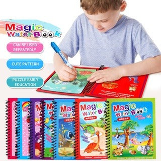 Reusable™️ 8 pages Magic Water Painting & Drawing Board Book + Doodle pen